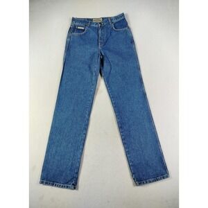 Schaefer Outfitter Ranch Hand Dungarees Jeans Womens 6x32 Blue Straight